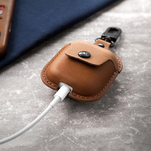 Twelve-South AirSnap AirPods - Cognac