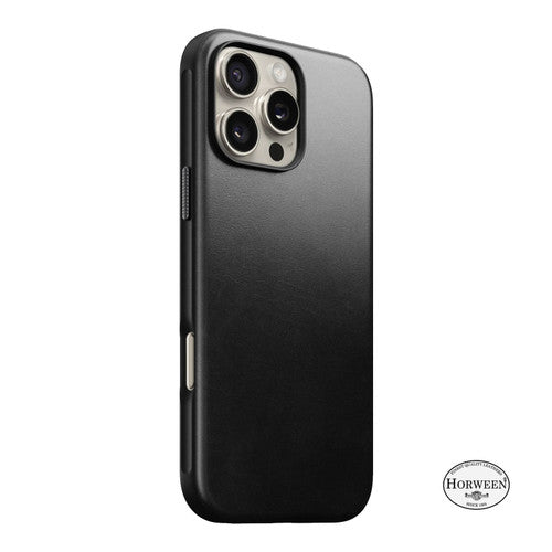 Nomad Modern Horween Leather Case iPhone 16 Pro - Black