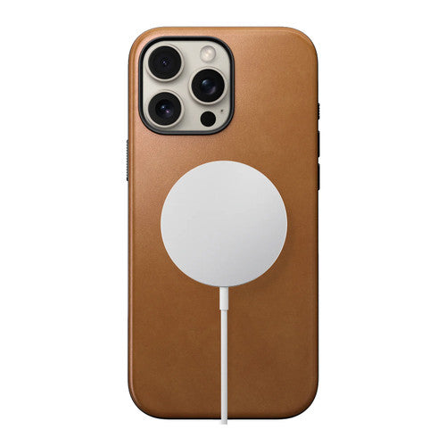 Nomad Modern Leather Case iPhone 16 Pro - English Tan