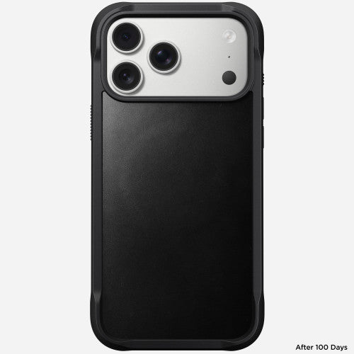 Nomad Rugged Horween Leather Case iPhone 17 Pro Max - Black