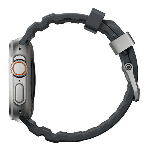 Nomad Rocky Point Band Apple Watch 46/49 mm - Storm Grey/Natural Titanium Hardware