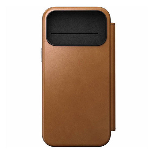 Nomad Modern Leather Folio Case iPhone 17 Pro - English Tan