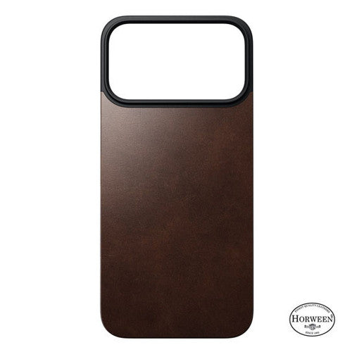 Nomad Magnetic Leather Back Case iPhone 17 Pro - Brown