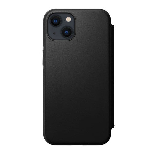 Nomad Modern Leather Folio Case iPhone 13 - Black