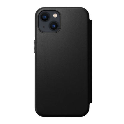 Nomad Modern Leather Folio Case iPhone 13 - Black