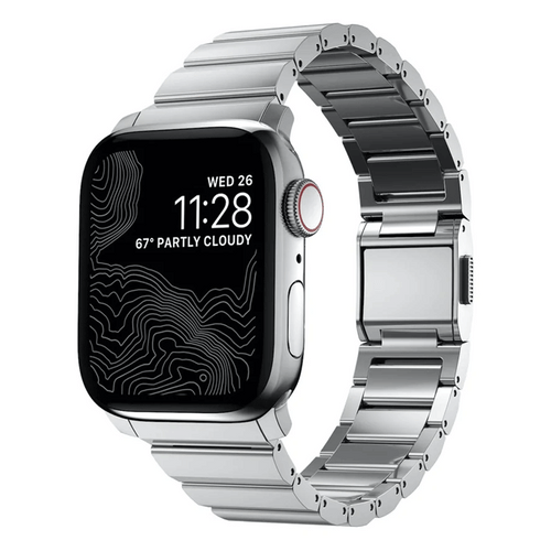 Nomad Stainless Steel Band Apple Watch 38/40/41mm - Silver
