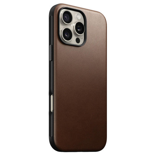 Nomad Modern Leather Case iPhone 16 Pro Max - Brown