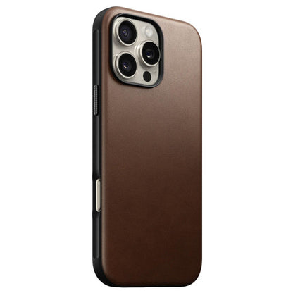 Nomad Modern Leather Case iPhone 16 Pro Max - Brown