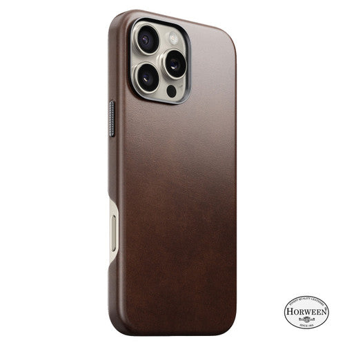 Nomad Traditional Horween Leather Case iPhone 16 Pro Max - Brown
