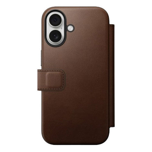 Nomad Modern Leather Folio Case iPhone 17 - Brown