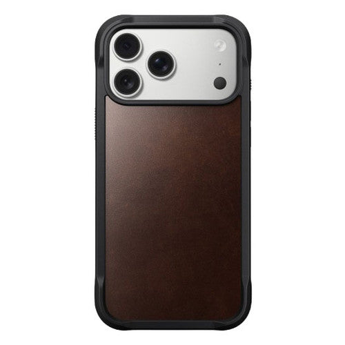 Nomad Rugged Horween Leather Case for iPhone 17 Pro Max - Brown