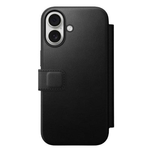 Nomad Modern Leather Folio Case iPhone 17 - Black