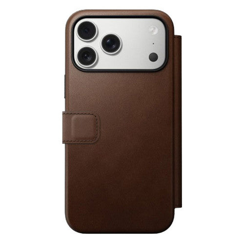 Nomad Modern Leather Folio Case iPhone 17 Pro Max - Brown