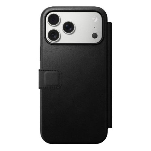 Nomad Modern Leather Folio Case iPhone 17 Pro - Black