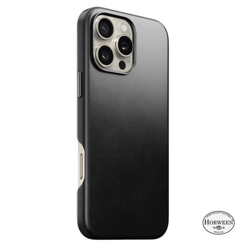 Nomad Traditional Horween Leather Case iPhone 16 Pro Max - Black