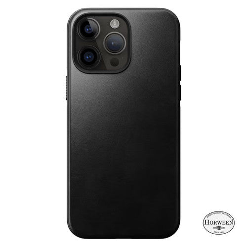 Nomad Modern Horween Leather Folio iPhone 15 Pro Max - Black
