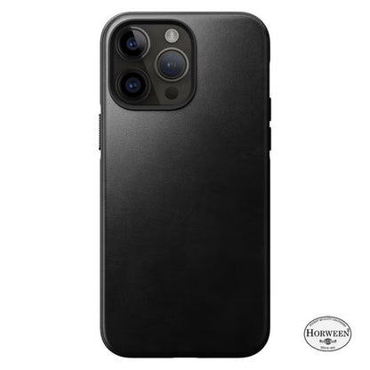 Nomad Modern Horween Leather Folio iPhone 15 Pro Max - Black