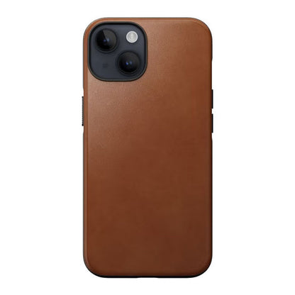 Nomad Modern Leather Case iPhone 15 - English Tan