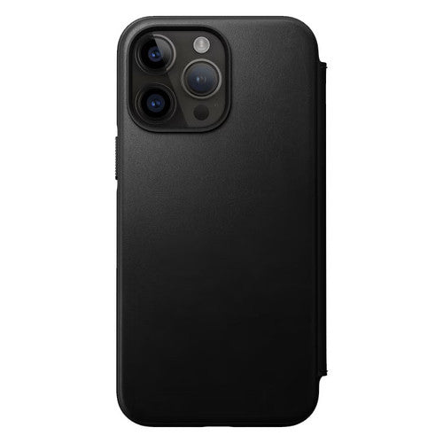 Nomad Modern Leather Folio Case iPhone 14 Pro Max - Black