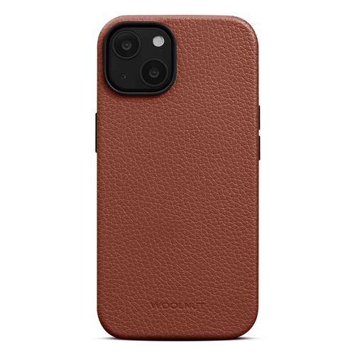 Woolnut Leather Magsafe Case iPhone 14 - Cognac