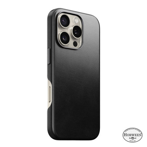 Nomad Traditional Horween Leather Case iPhone 16 Pro - Black