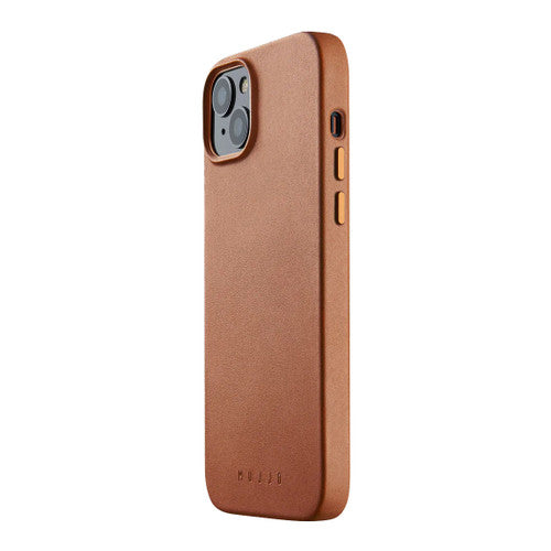 Mujjo Full Leather MagSafe Case iPhone 14 Plus/15 Plus - Tan