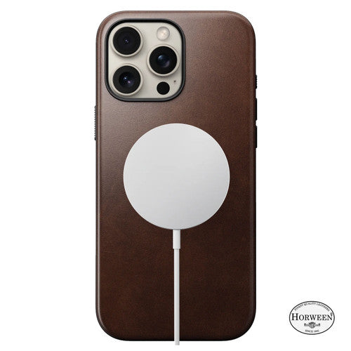 Nomad Modern Horween Leather Case iPhone 16 Pro Max - Brown
