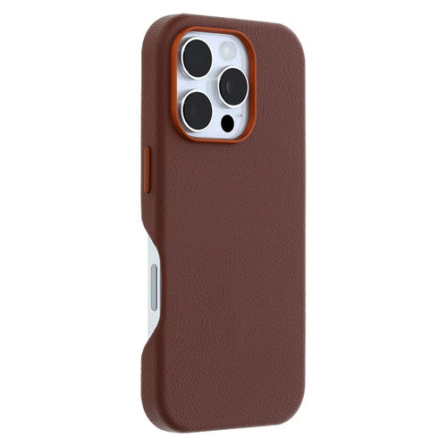 OtterBox Symmetry Cactus Leather Case iPhone 16 Pro - Rich Adobe