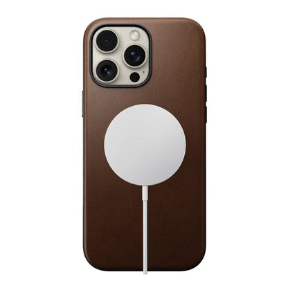 Nomad Modern Leather Case iPhone 16 Pro - Brown