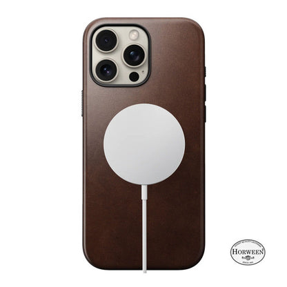 Nomad Modern Horween Leather Case iPhone 16 Pro - Brown