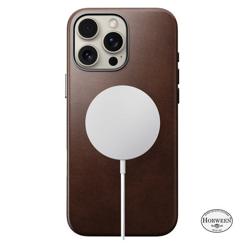 Nomad Traditional Horween Leather Case iPhone 16 Pro Max - Brown