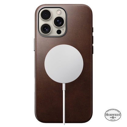 Nomad Traditional Horween Leather Case iPhone 16 Pro Max - Brown