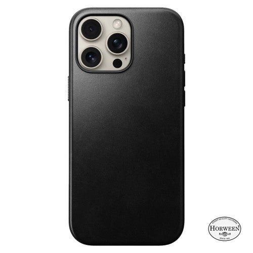 Nomad Modern Horween Leather Case iPhone 16 Pro Max - Black