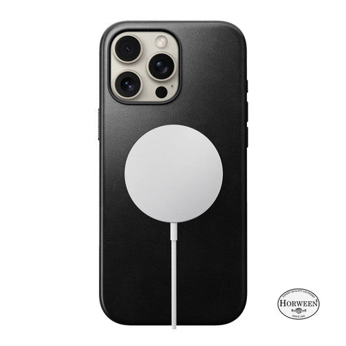 Nomad Modern Horween Leather Case iPhone 16 Pro - Black