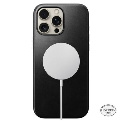 Nomad Modern Horween Leather Case iPhone 16 Pro Max - Black