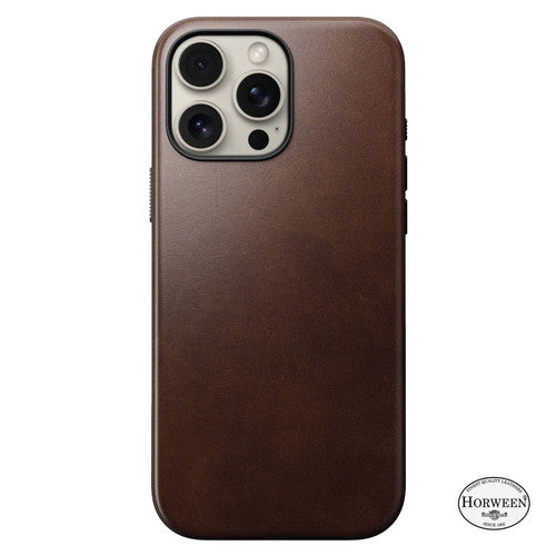Nomad Modern Horween Leather Case iPhone 16 Pro Max - Brown
