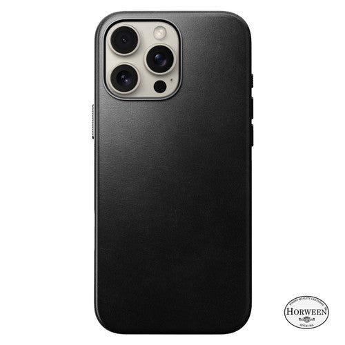 Nomad Traditional Horween Leather Case iPhone 16 Pro Max - Black