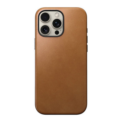 Nomad Modern Leather Case iPhone 16 Pro - English Tan