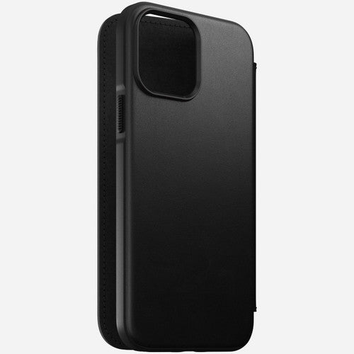 Nomad Modern Leather Folio Case iPhone 13 Pro - Black