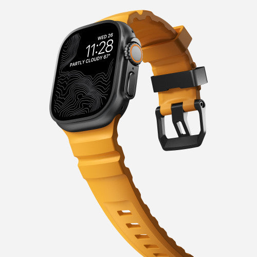 Nomad Rocky Point Band Apple Watch 46/49 mm - Sol Yellow/Black Titanium Hardware