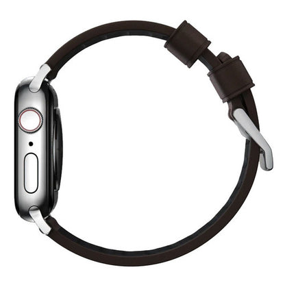 Nomad Active Strap Pro Apple Watch 42/44/45/Ultra 49mm - Silver Hardware/Brown
