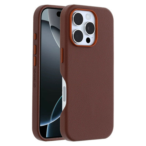 OtterBox Symmetry Cactus Leather Case iPhone 16 Pro - Rich Adobe
