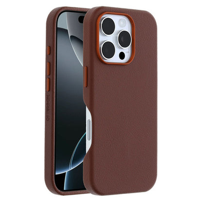 OtterBox Symmetry Cactus Leather Case iPhone 16 Pro - Rich Adobe