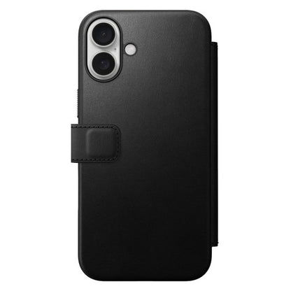 Nomad Modern Leather Folio Case iPhone 16 Plus - Black