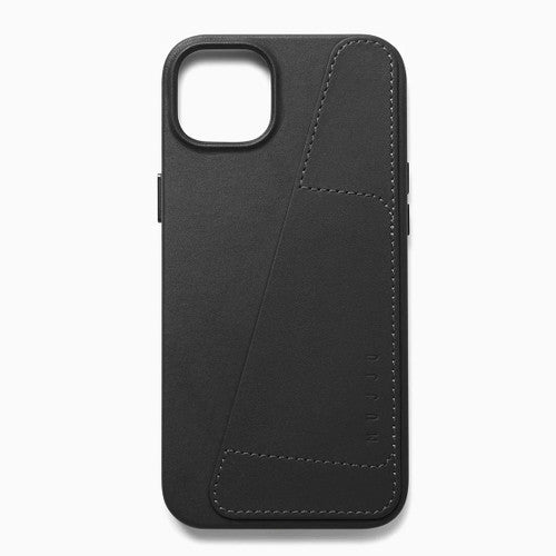 Mujjo Full Leather Wallet Case iPhone 14 Plus/15 Plus - Black