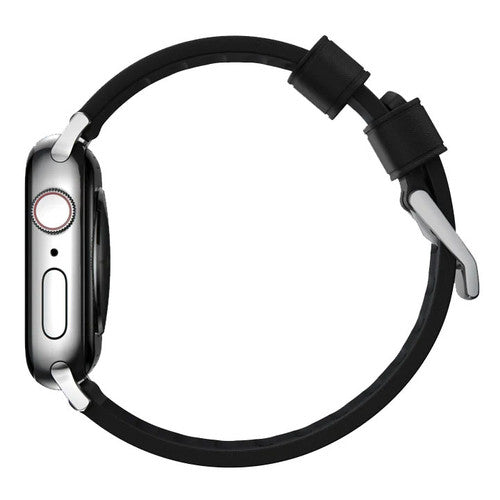 Nomad Active Strap Pro Apple Watch 42/44/45/49mm - Silver Hardware/Black