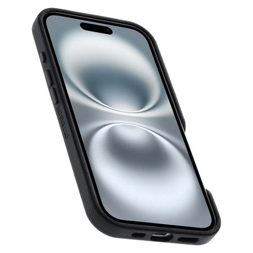 OtterBox Symmetry Cactus Leather Case iPhone 16 - Noir Ash