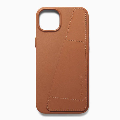 Mujjo Full Leather Wallet Case iPhone 14 Plus/15 Plus - Tan