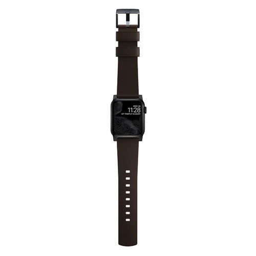 Nomad Active Strap Pro Apple Watch 42/44/45/Ultra 49mm - Black Hardware/Brown
