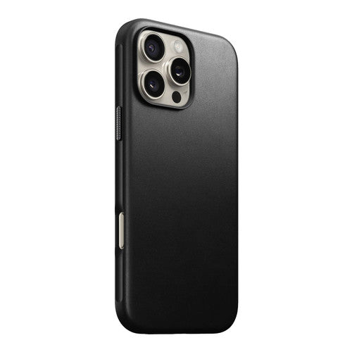 Nomad Modern Leather Case iPhone 16 Pro - Black